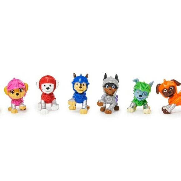 Paw Patrol Rescue Knights Rocky Mini Figure & Castle Mystery Box New - Picture 3 of 5